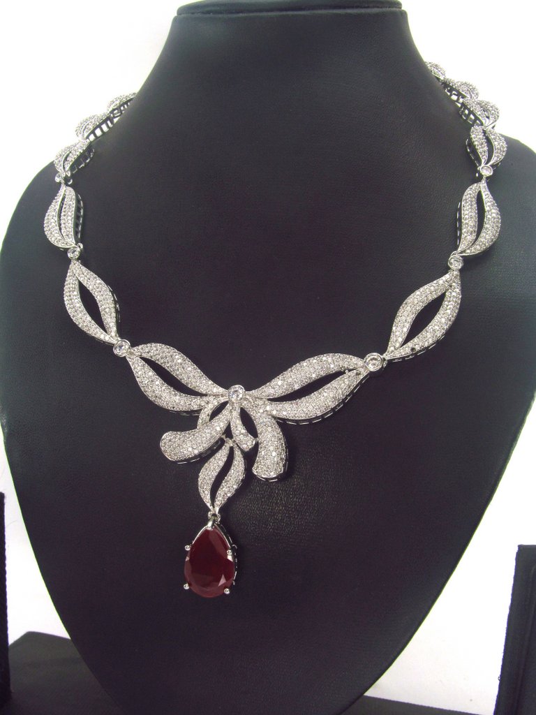 Fashion Necklace Set | Artificial Diamonds / Zircons