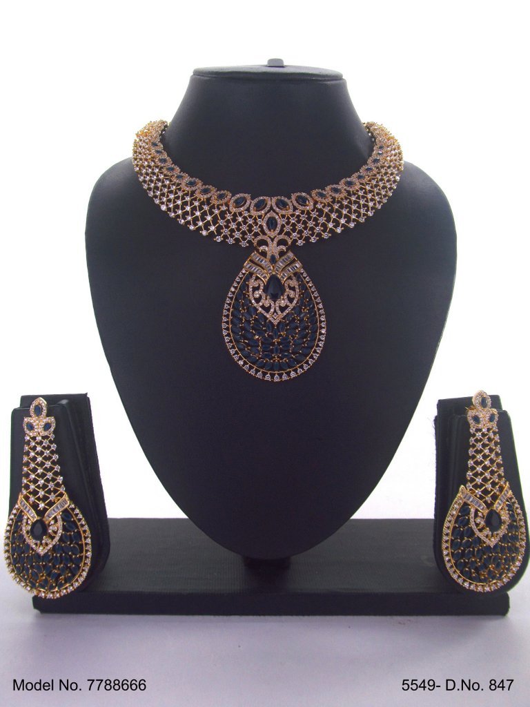 Fashion Necklace Set | Artificial Diamonds / Zircons