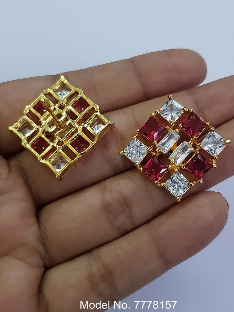 Artificial Jewelry | Earring Tops cubic zircon