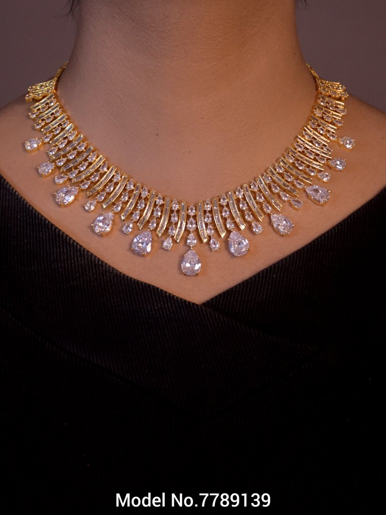 Fashion Necklace Set | Artificial Diamonds / Zircons