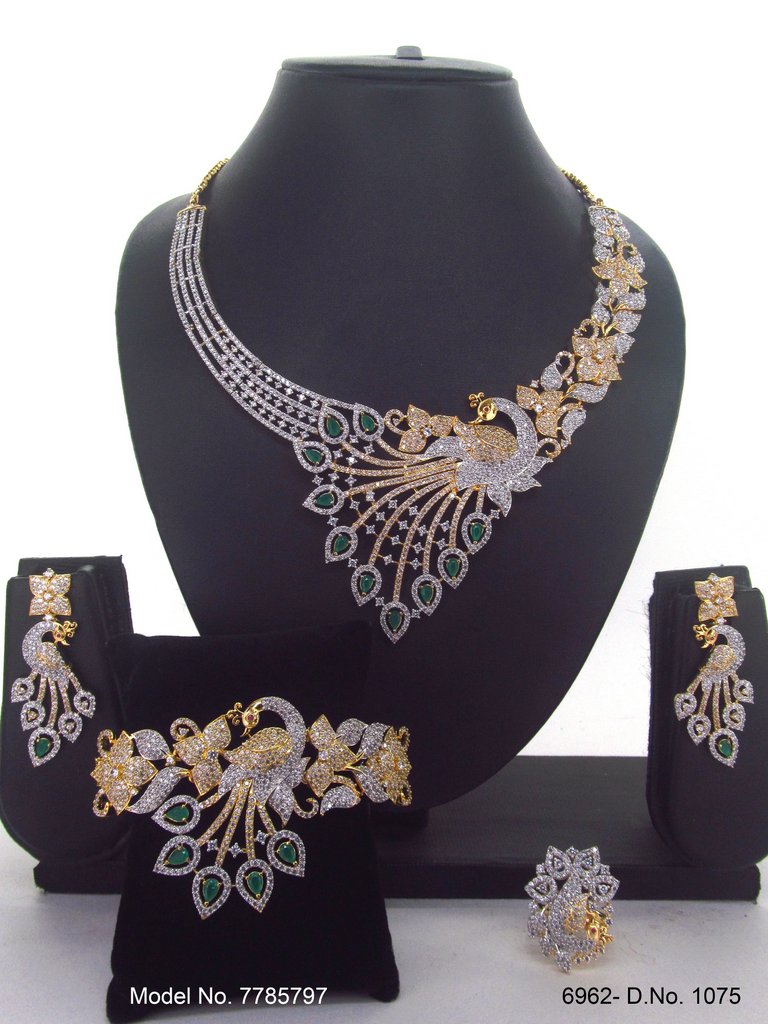 Traditional Design | American Diamond Jewelry Set