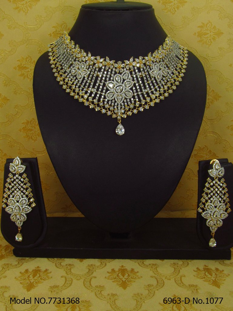 Imitation Diamond Cz Jewelry Set