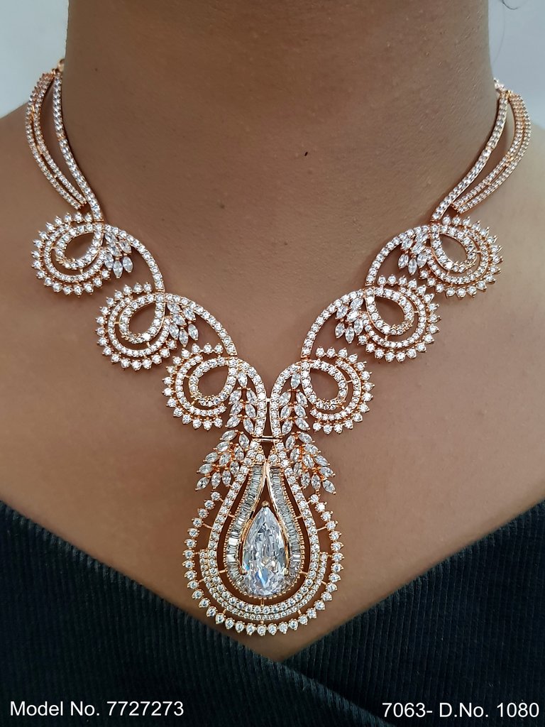 Imitation Diamond Cz Jewelry Set