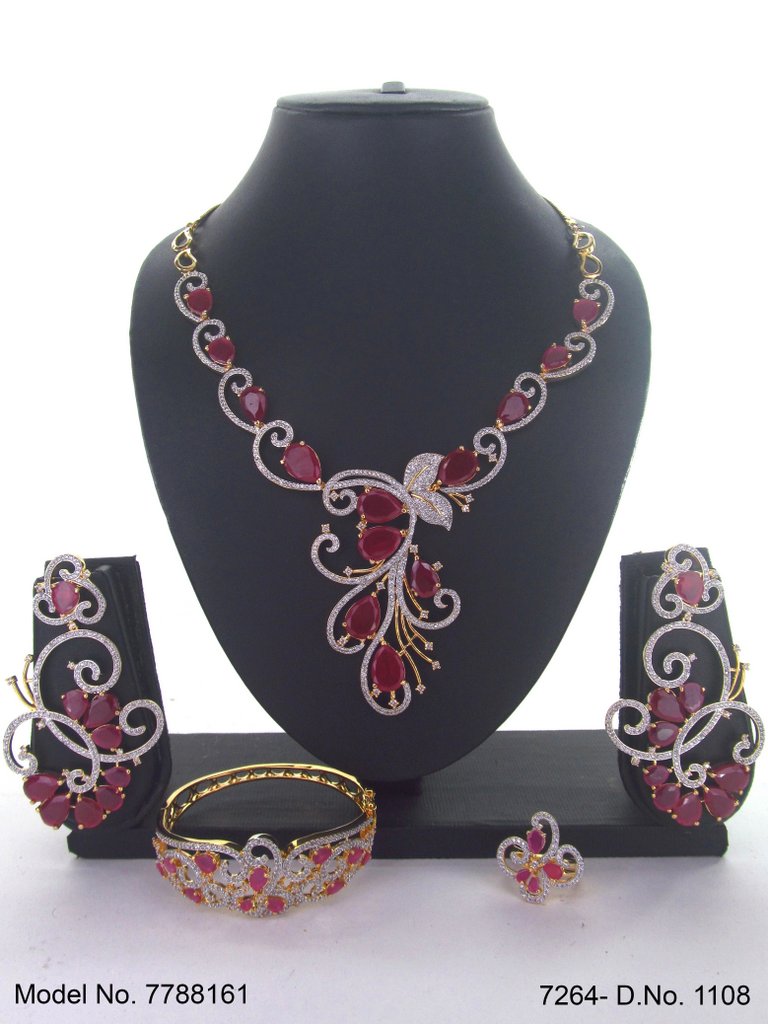 Handmade Traditional Masterpiece Zircon Jewelry Set