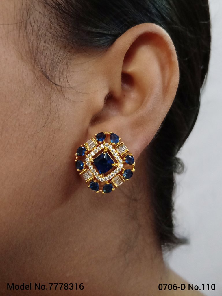 Light weighted Zircon stud earrings| Inexpensive Earrings