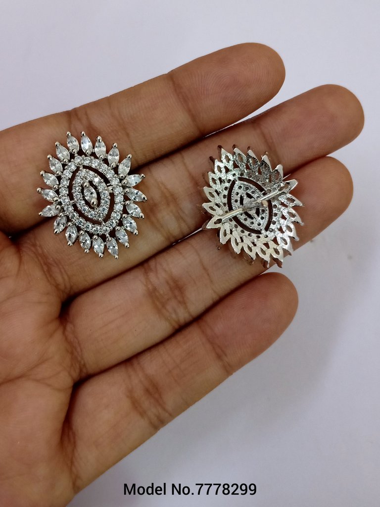 Artificial Jewelry | Earring Tops cubic zircon