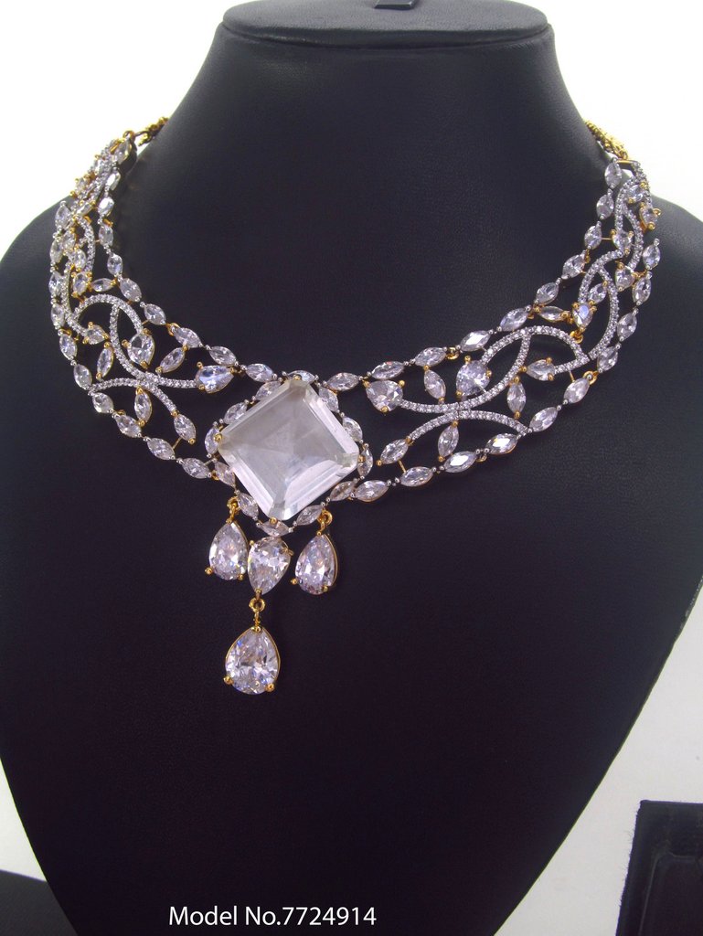 Imitation Diamond Cz Jewelry Set