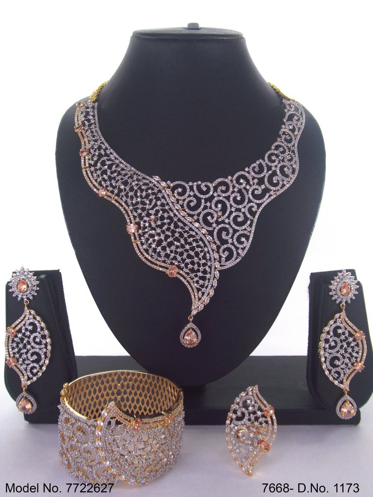 Traditional Design | American Diamond Jewelry Set