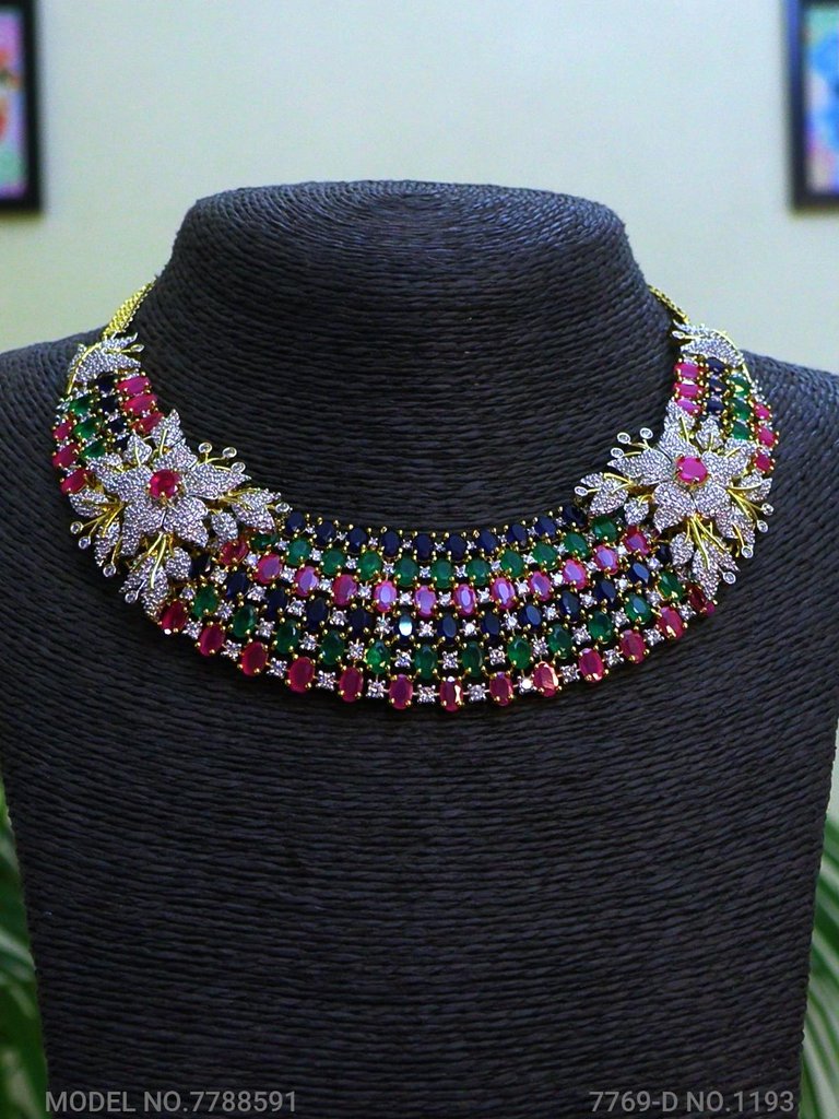 Fashion Necklace Set | Artificial Diamonds / Zircons