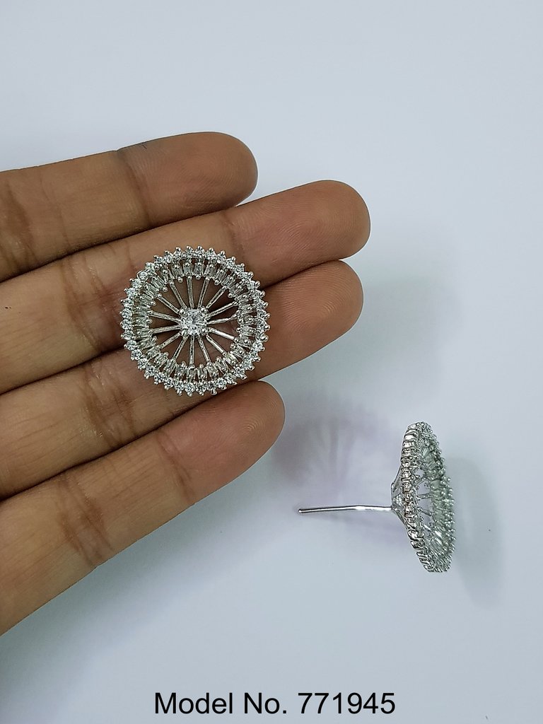 Artificial Jewelry | Earring Tops cubic zircon