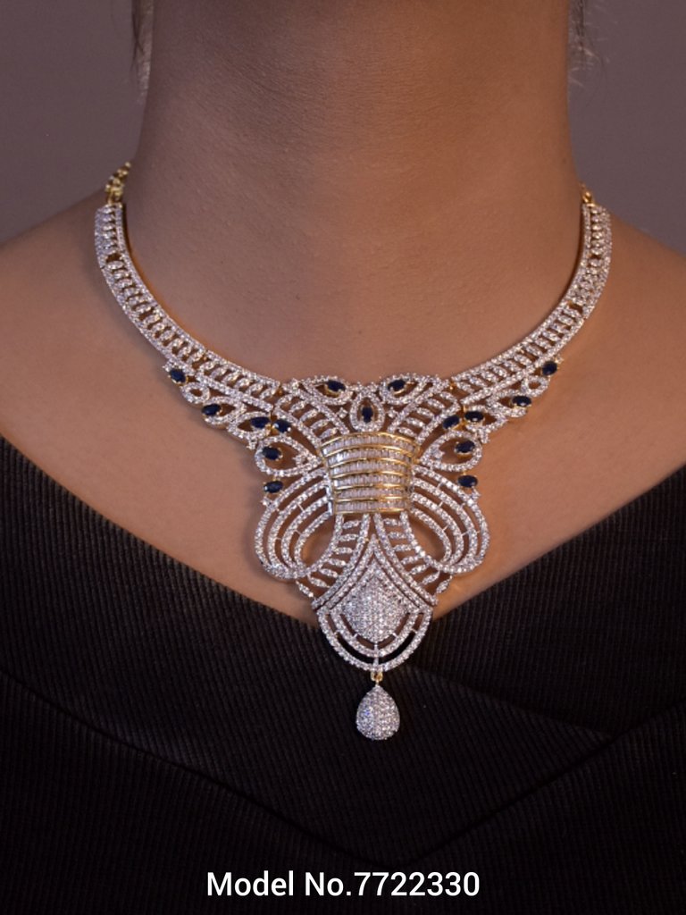 Fashion Necklace Set | Artificial Diamonds / Zircons