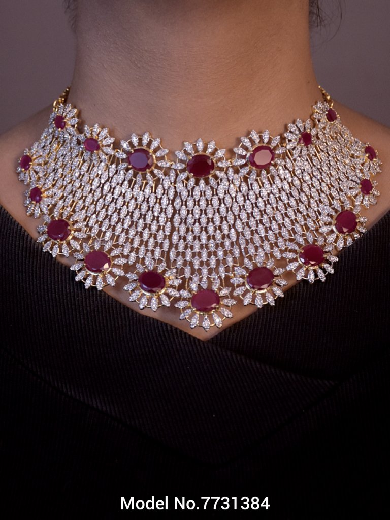 Necklace Set with Classic earrings