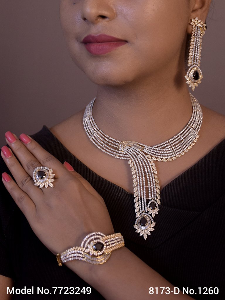 Artificial Diamond Cz Jewelry Set