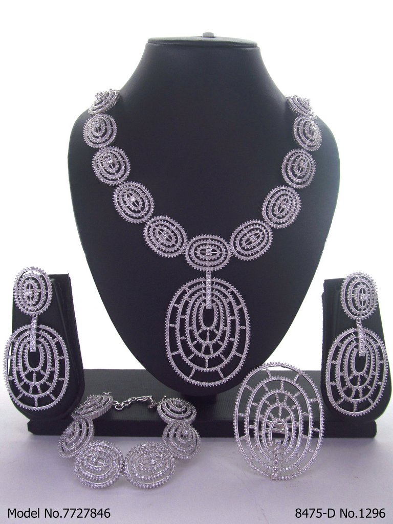 Traditional Design | American Diamond Jewelry Set