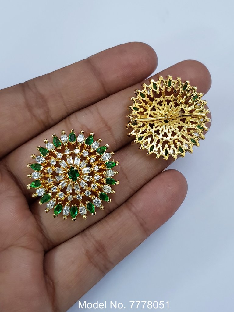 Ethnic Cubic Zirconia Earrings