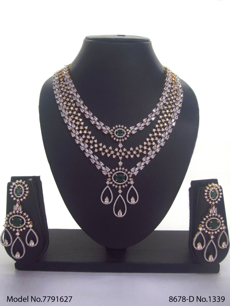 Imitation Diamond Cz Jewelry Set