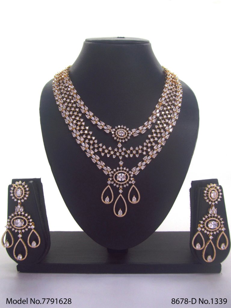 Artificial Diamond Cz Jewelry Set