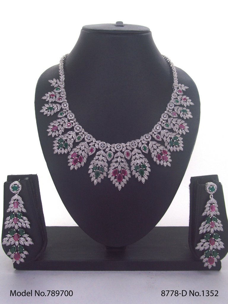 Traditional Design | American Diamond Jewelry Set