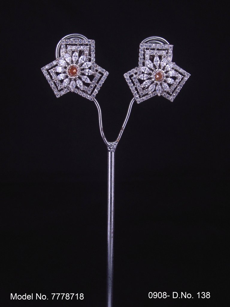 American diamond Earring Indian hand crafted