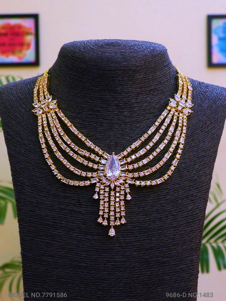 Traditional Design | American Diamond Jewelry Set