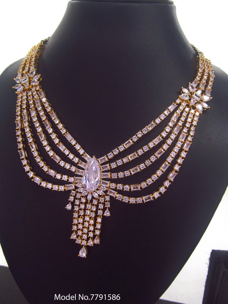 Traditional Design | American Diamond Jewelry Set