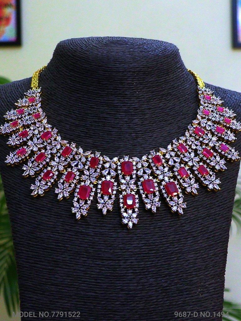 Fashion Necklace Set | Artificial Diamonds / Zircons