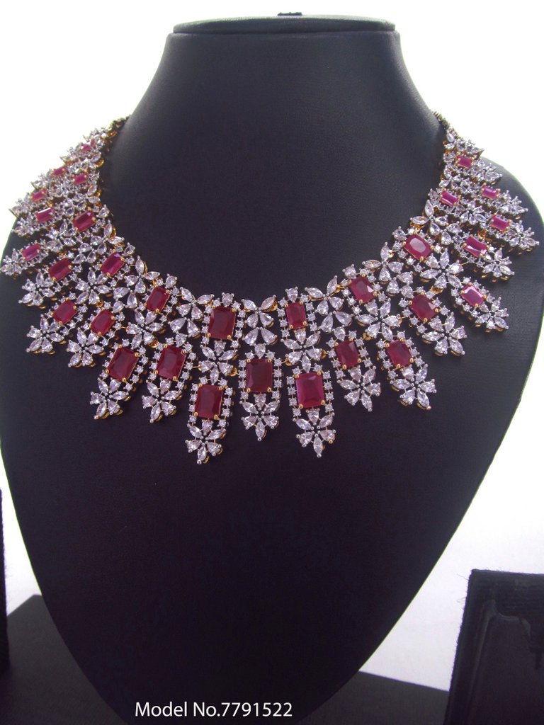 Fashion Necklace Set | Artificial Diamonds / Zircons