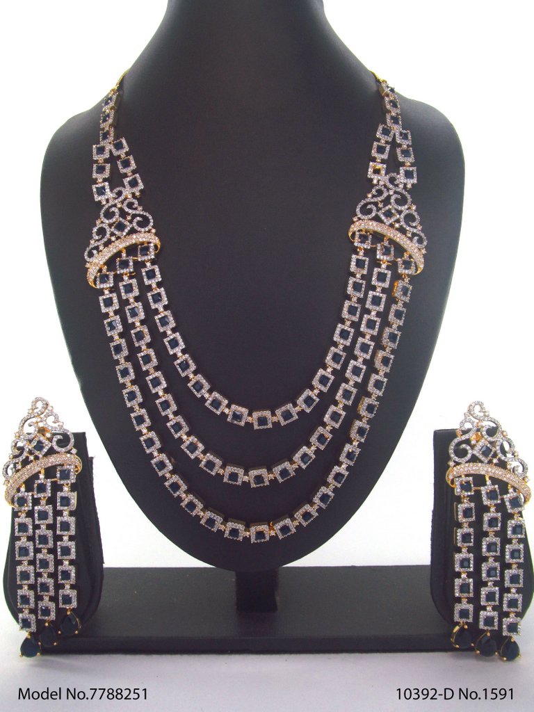 Fashion Necklace Set | Artificial Diamonds / Zircons