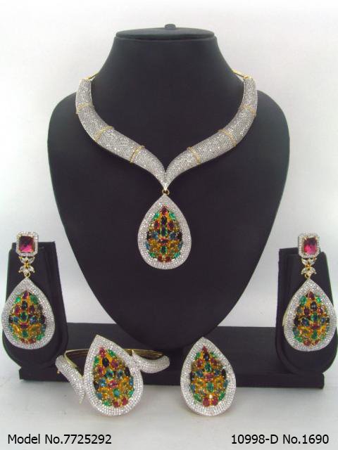 Artificial Diamond Cz Jewelry Set