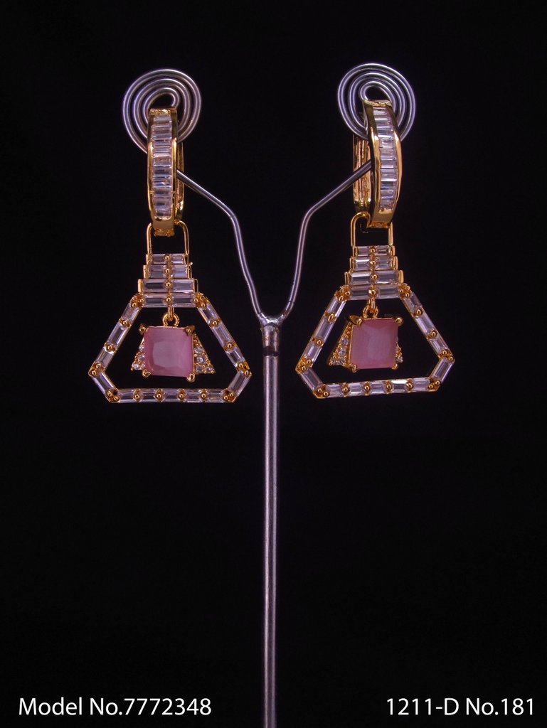 Real Zircon Long Fashion Earrings