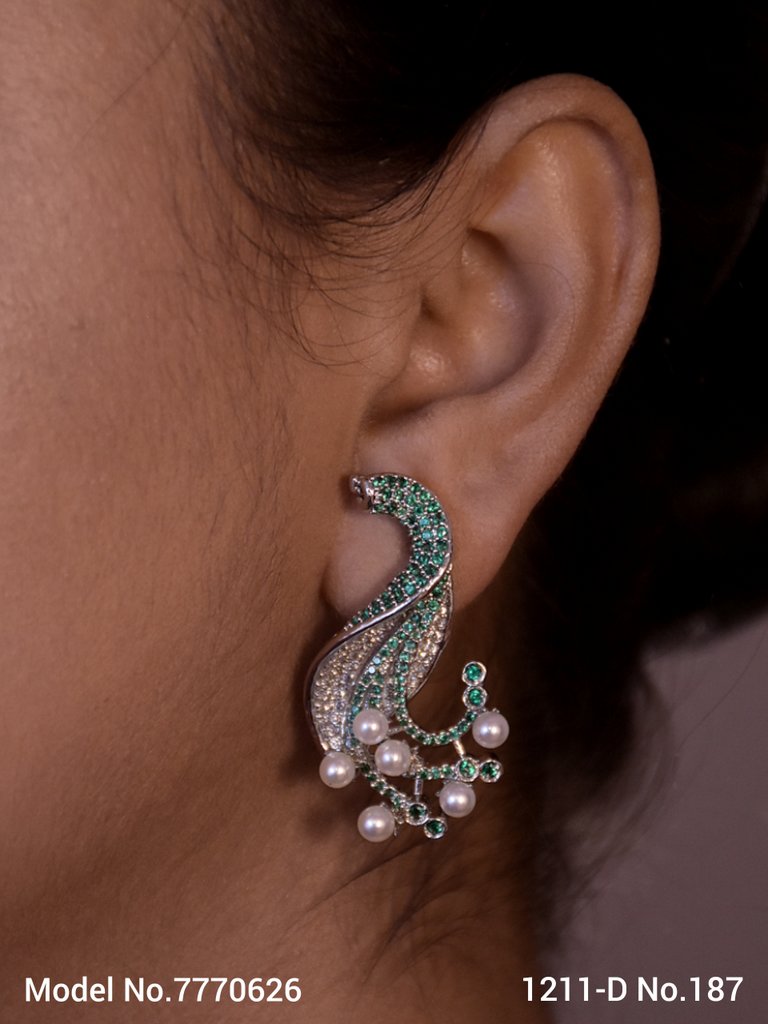 Designer Handmade Cz Earrings