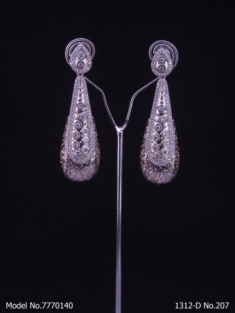 Statement Earrings with AD stones