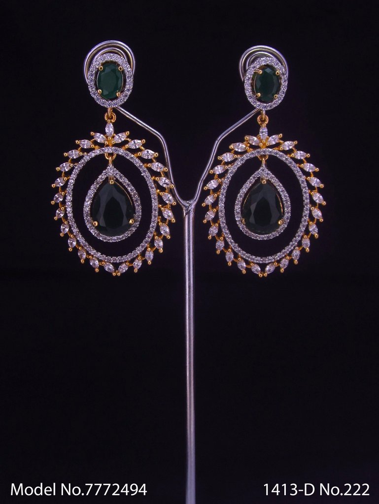 Designer Handmade Cz Earrings