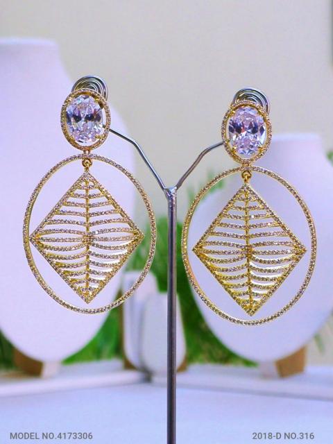 Real Zircon | Fashion AD Earrings