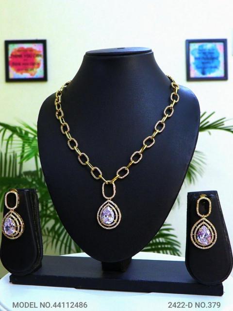 Light weighted CZ Necklace Set