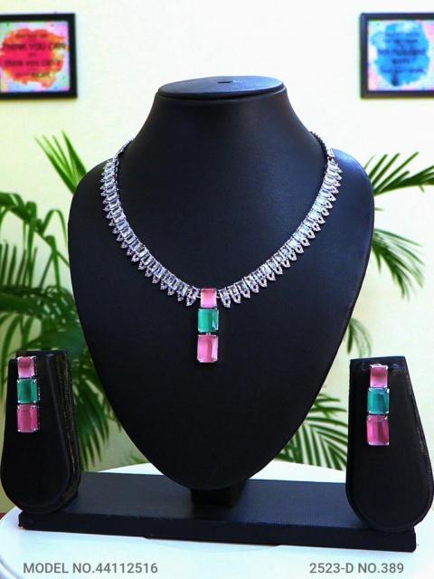 Light weighted CZ Necklace Set