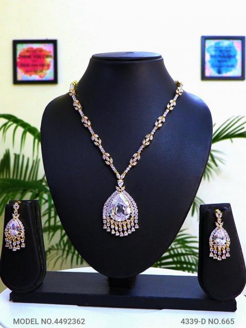 Imitation Diamond Cz Jewelry Set