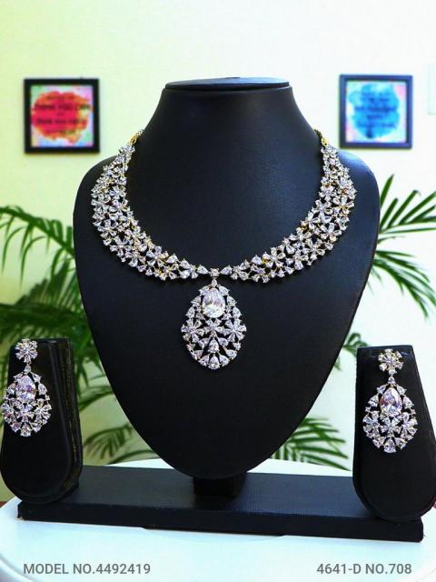 Imitation Diamond Cz Jewelry Set