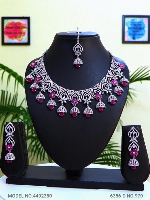 Traditional Design | American Diamond Jewelry Set