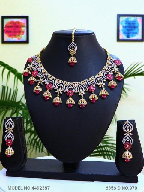 Imitation Diamond Cz Jewelry Set