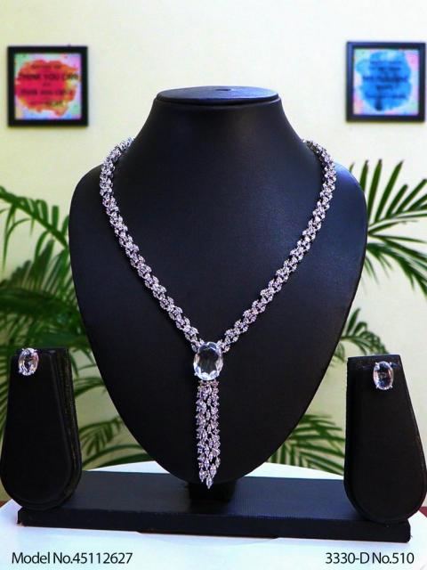 Classic yet Trendy | Cz Fashion Necklace Set