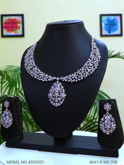 Traditional Design | American Diamond Jewelry Set