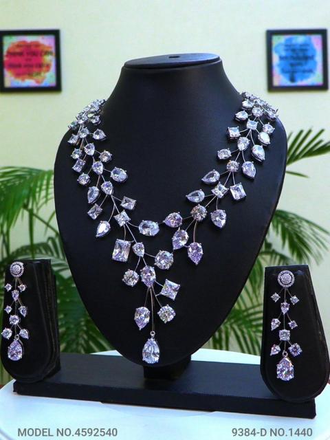 Fashion Necklace Set | Artificial Diamonds / Zircons