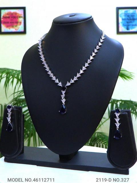 Light weighted CZ Necklace Set