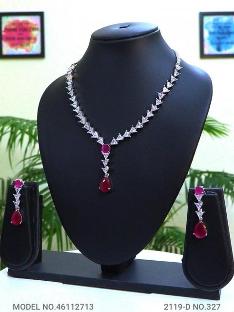 Classic Cz Jewelry Set with Earrings