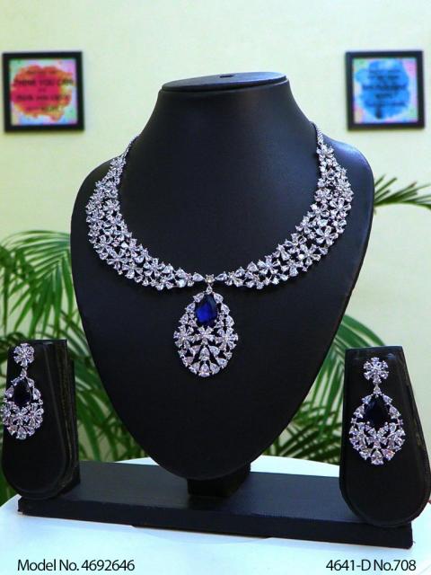 Fashion Necklace Set | Artificial Diamonds / Zircons