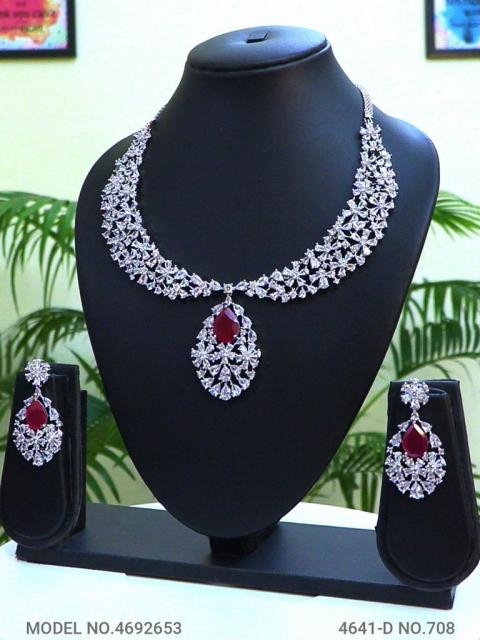 Artificial Diamond Cz Jewelry Set