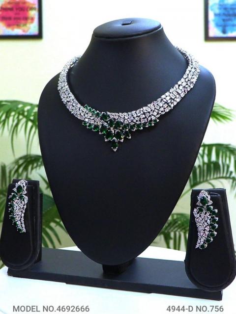 Traditional Design | American Diamond Jewelry Set