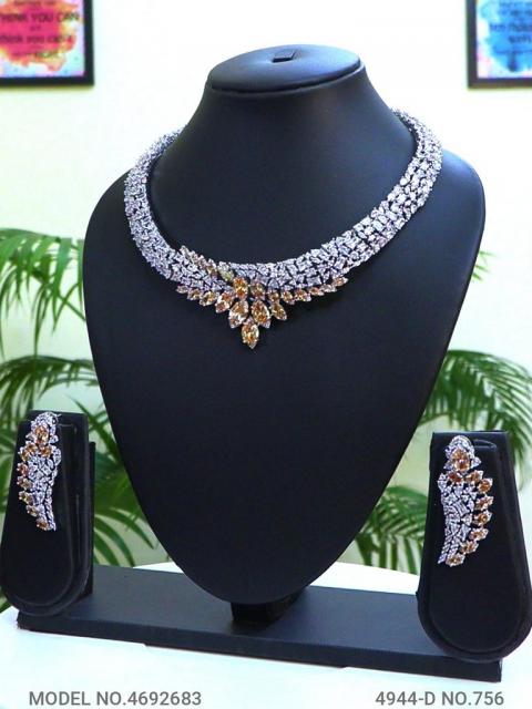 Imitation Diamond Cz Jewelry Set