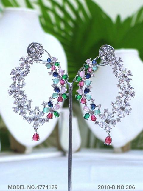 Original Zircon Long Earrings